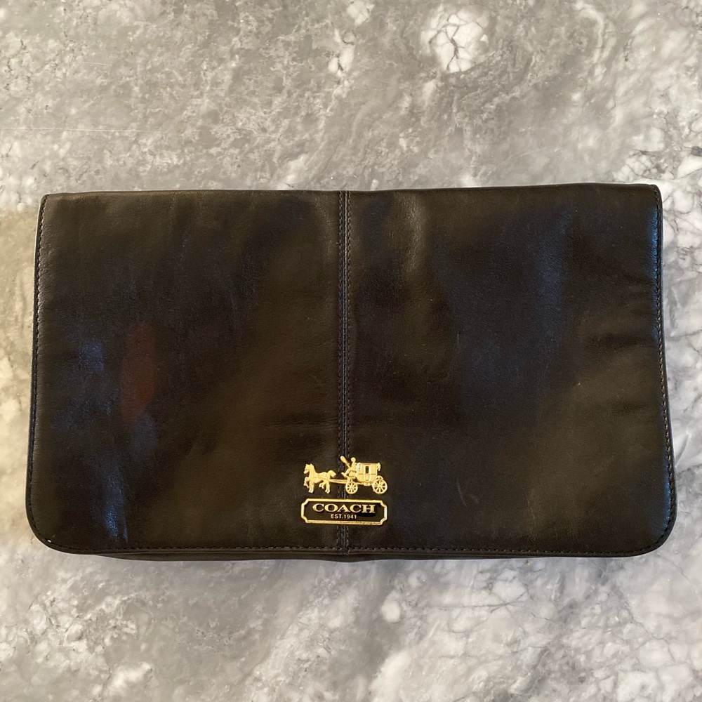 COACH leather clutch